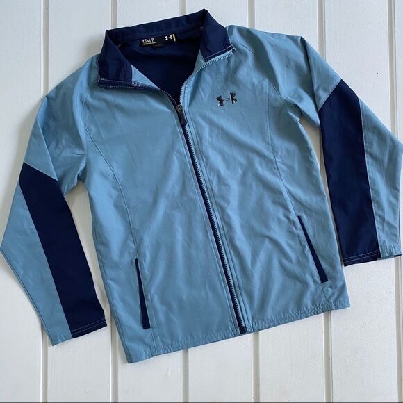 Under Armour Lightweight Full Zip Polyester Windbreaker Jacket Size Small - Picture 4 of 11